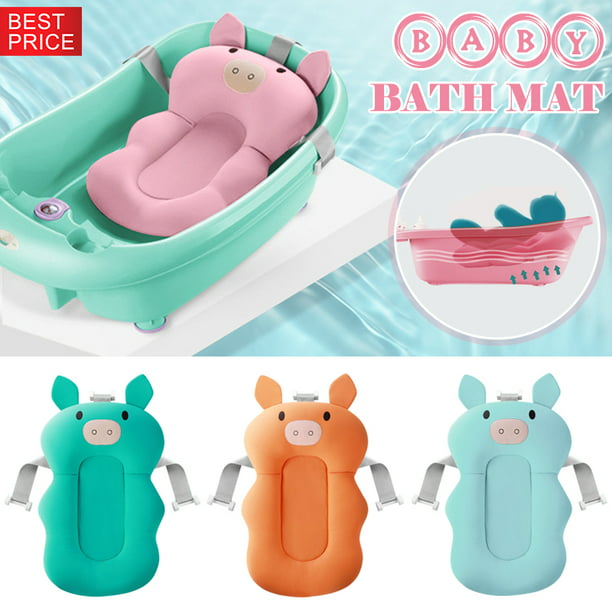 Baby Bath Tub Pillow Pad Lounger Air Cushion Newborn Shower Net Infant Bathtub